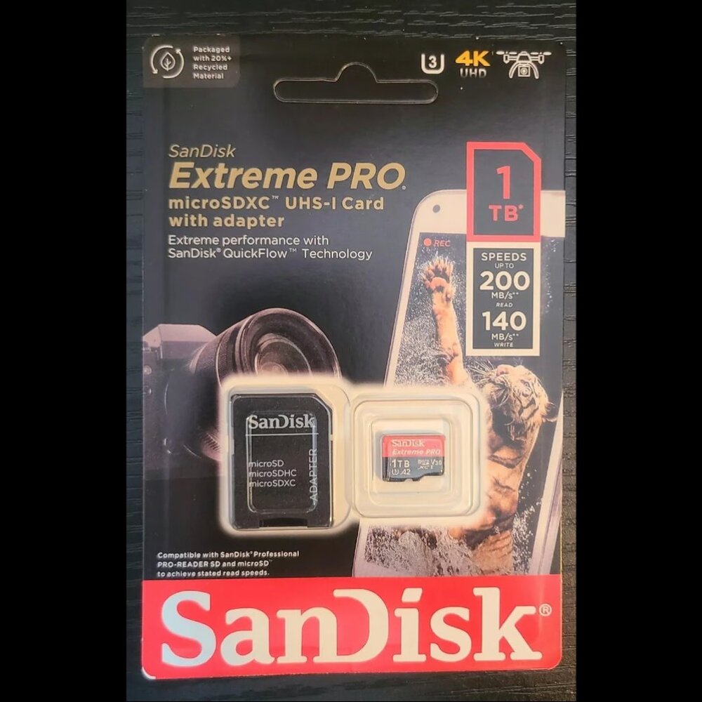 Sandisk 1TB Extreme PRO Micro SD MicroSDXC Memory Card